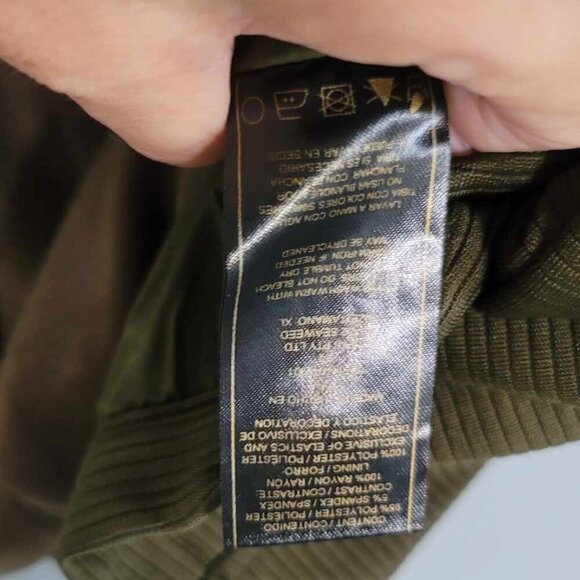 Kardashian Kollection Y2K Drape front green Biker Vest BNWT - Picture 2 of 8